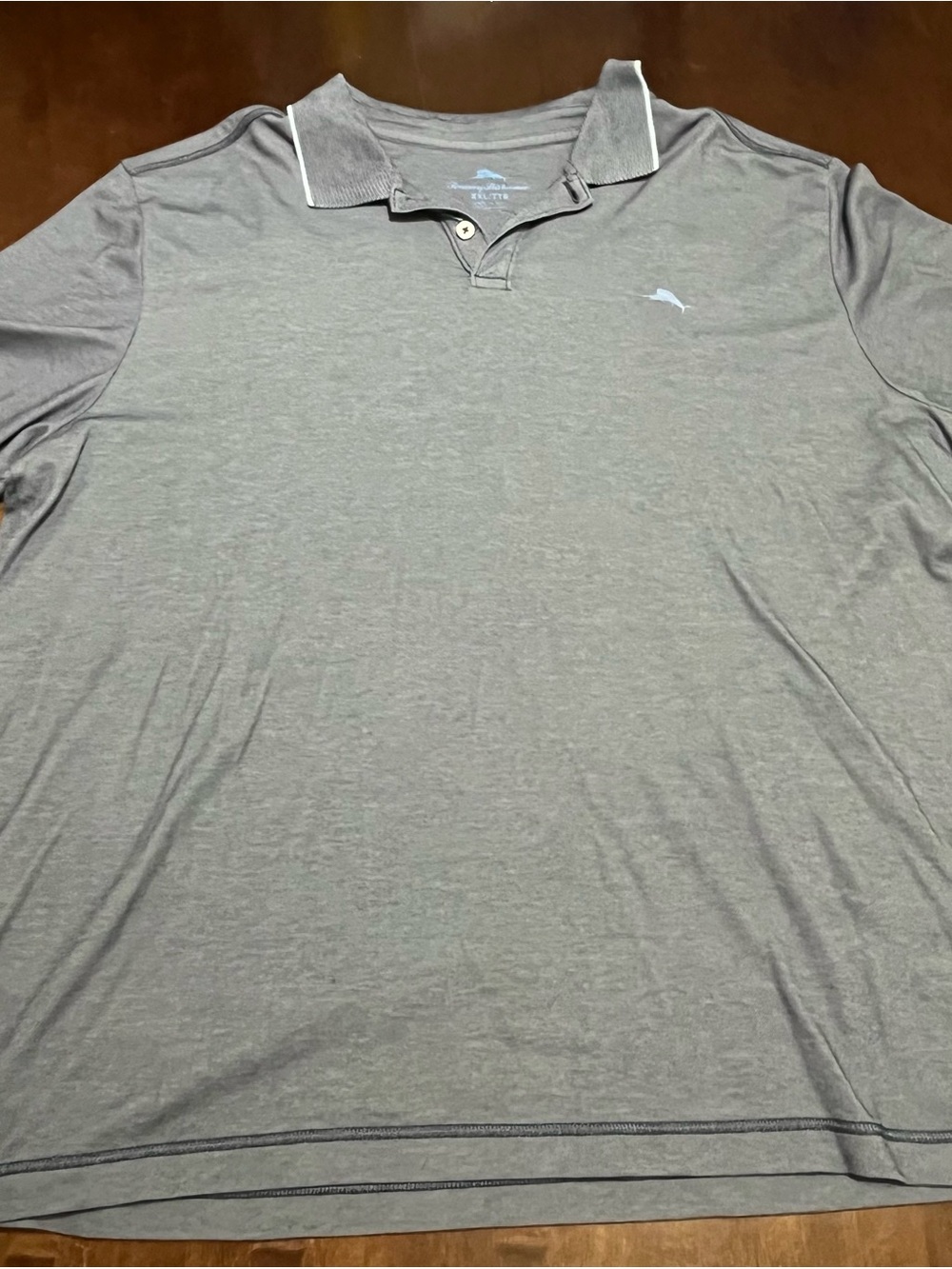 Tommy Bahama Men's Heather navy Polo with Tonal Logo